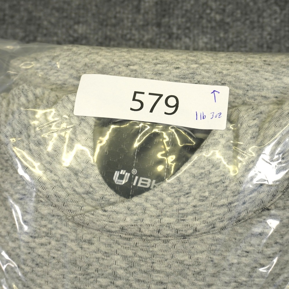 IBKUL Hoodie Popcorn Stitch Mens Large Grey Textured Performance Pullover - Picture 10 of 10